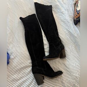 Kelsi Dagger Black Over-the-Knee Women's Boots